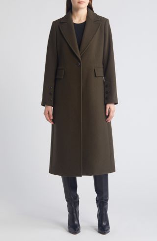 Sam Edelman, Single Breasted Wool Blend Reefer Coat