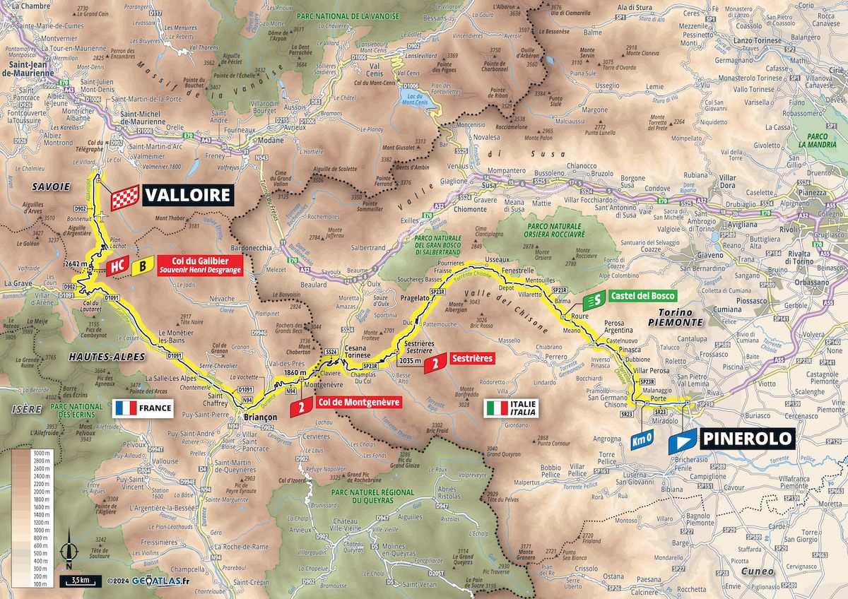 Tour de France 2024 Stage 4 route