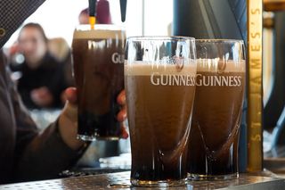 Guinness being served at The Guinness Brewery in Dublin, Ireland.