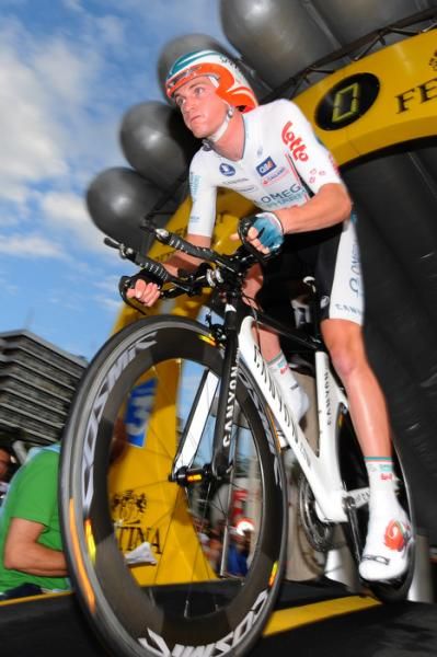 The Tour begins on the start ramp