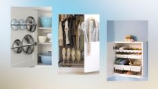 composite of organised spaces in the home