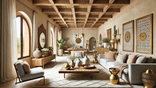 AI generated Moroccan-style living room