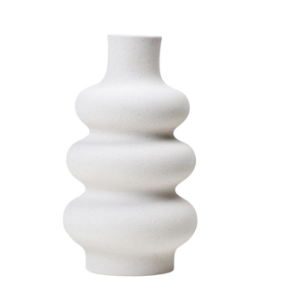 rounded white vase