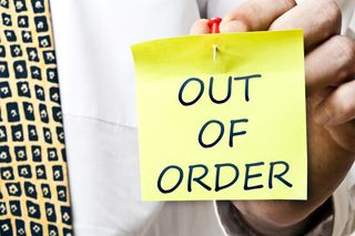 out of order post it note