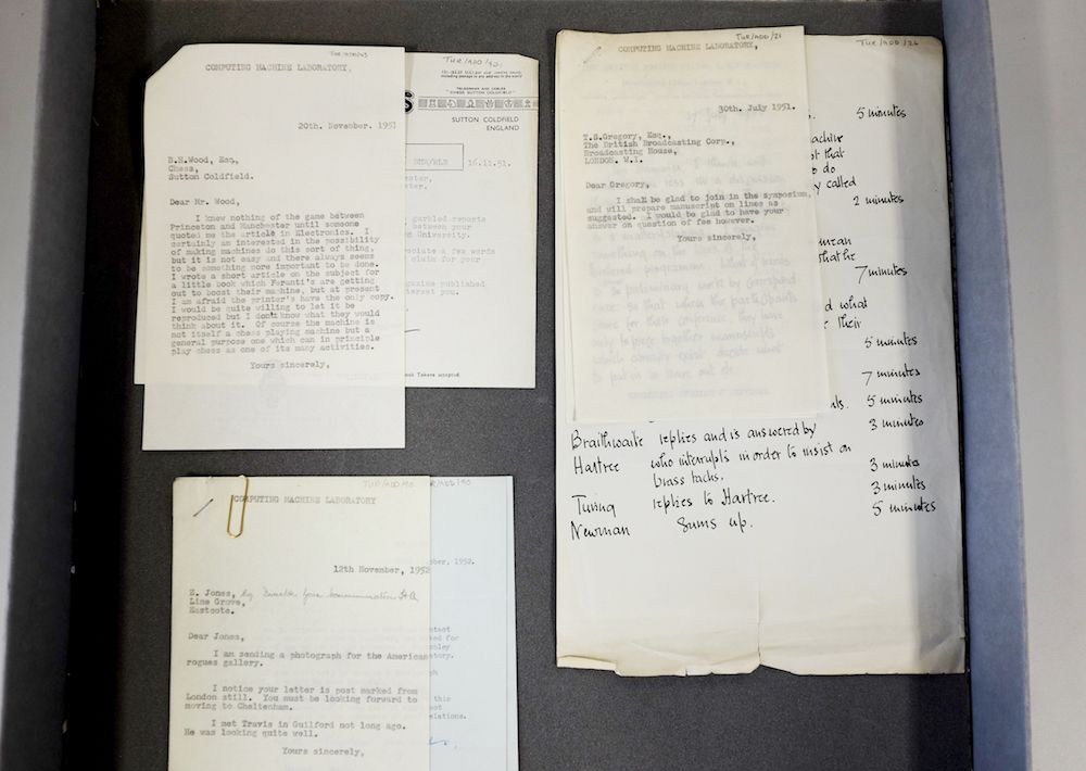 A lost collection of letters written by Alan Turing was discovered in an old filing cabinet in a storeroom at the University of Manchester.