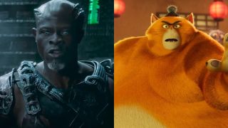 Djimon Hounsou in Guardians of the Galaxy and Sumo from Paws of Fury