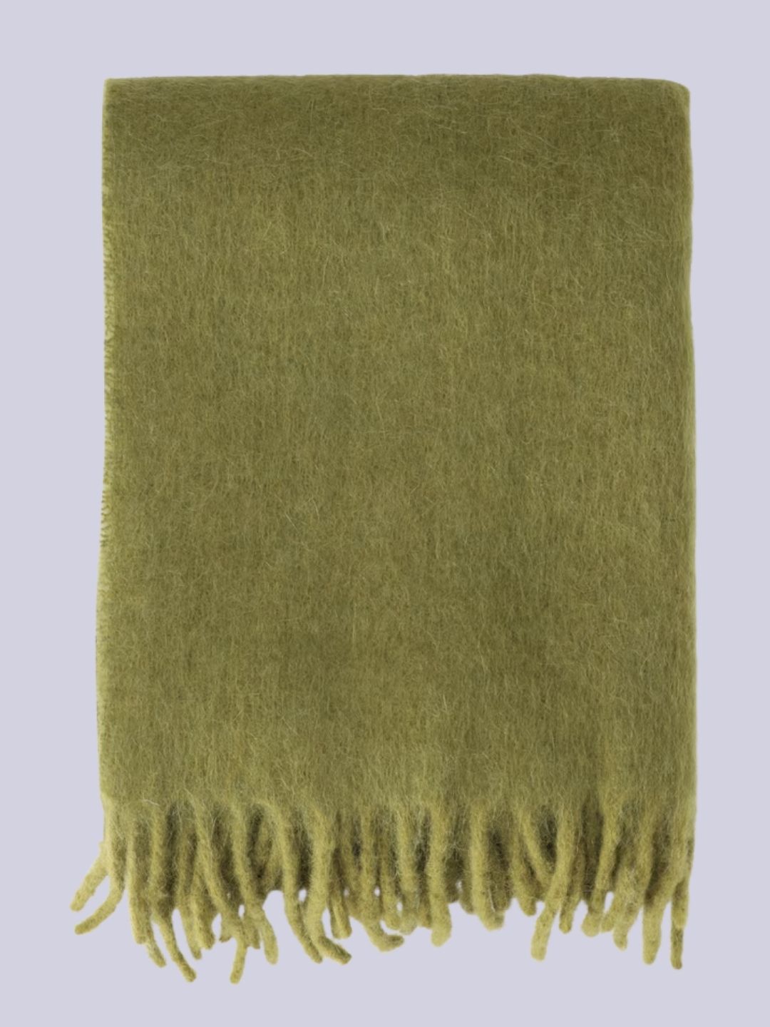 Scandi Living, Dune Mohair Throw in Olive