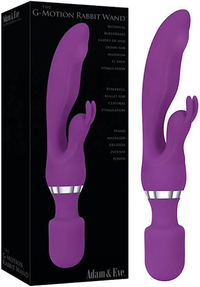 Adam &amp; Eve G Motion Rabbit Wand Vibrator: $56.19 | Amazon