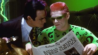 Jim Carrey as the Riddler in Batman Forever