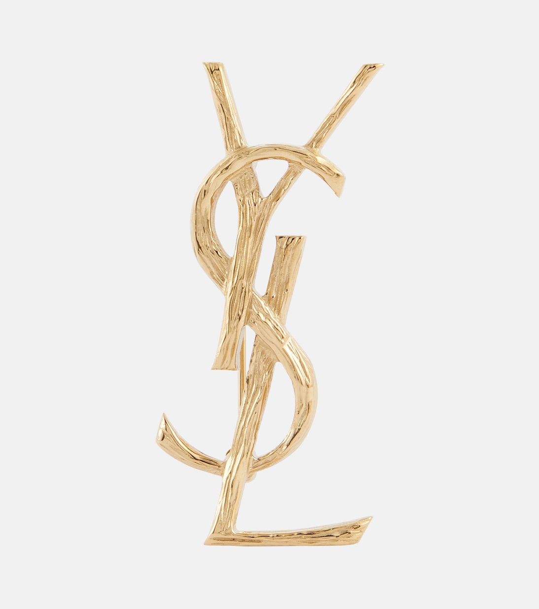 Monogram Brooch in Gold - Saint Laurent