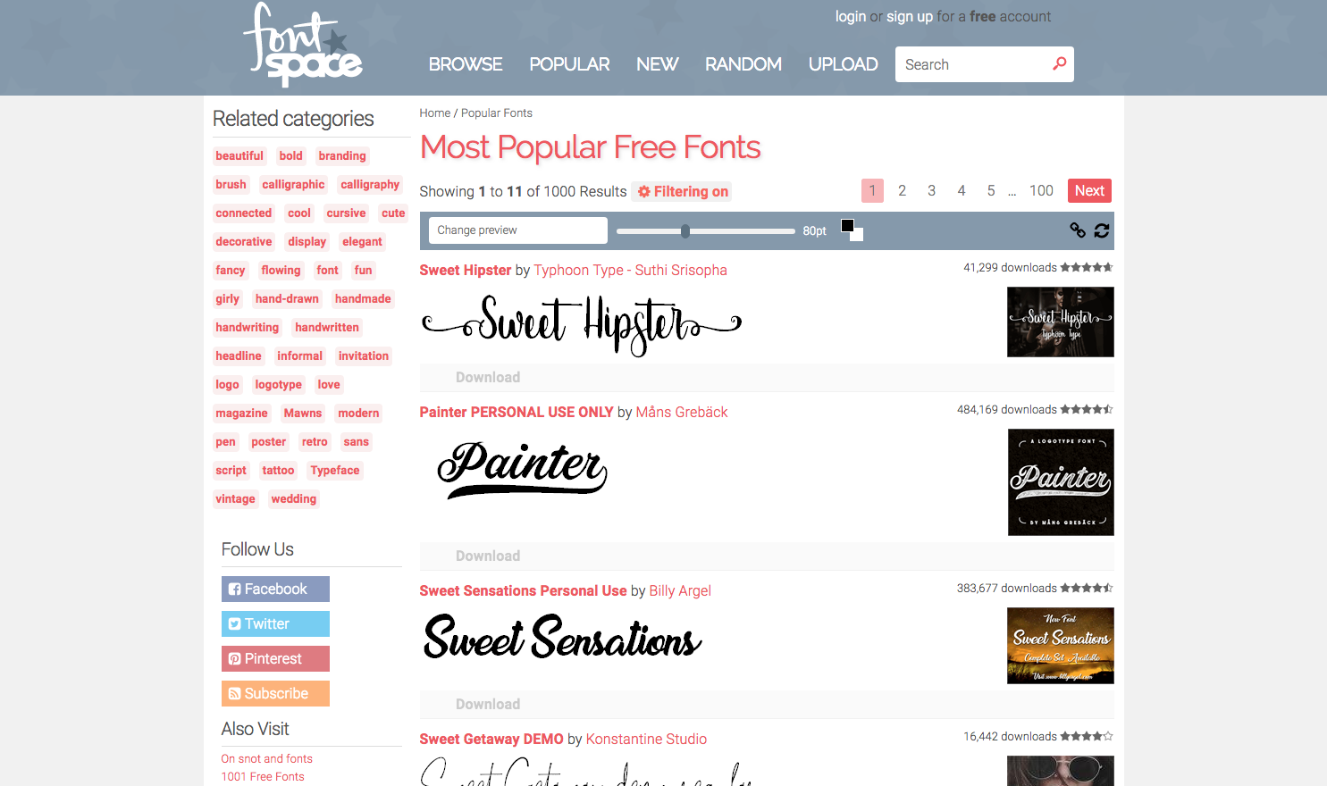 download free fonts: Font Space
