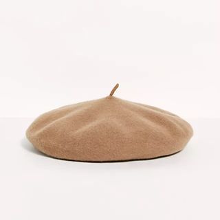 Free People Margot Beret in Camel