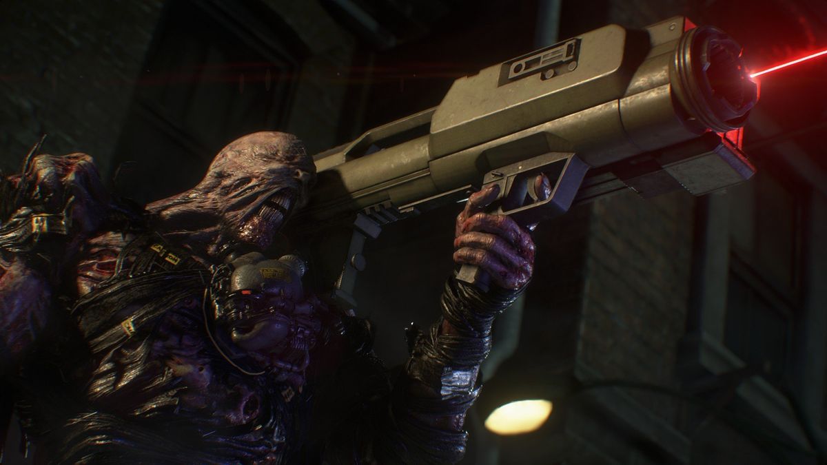 Resident Evil 3 remake Nemesis rocket launcher