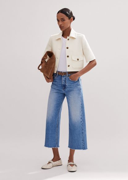 Sienna Miller Wearing Frayed-Hem Jeans