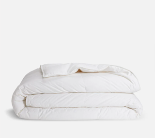 Brooklinen down alternative comforter.