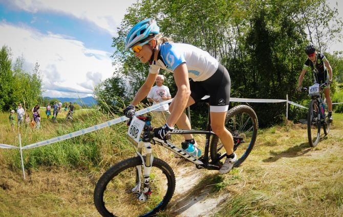 Judy Freeman (Crankbrothers) lost contact with the leaders during the chase for Dombroski
