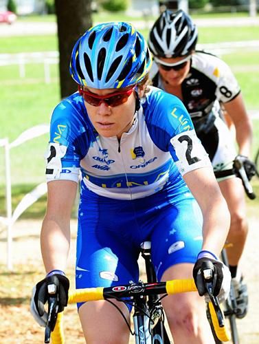 Georgia Gould (Luna Pro Team) riding third for the second day in a row.