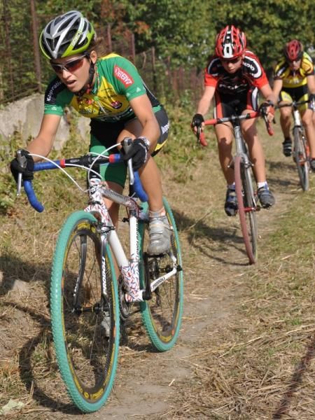 Lining up along the track in Podborany.