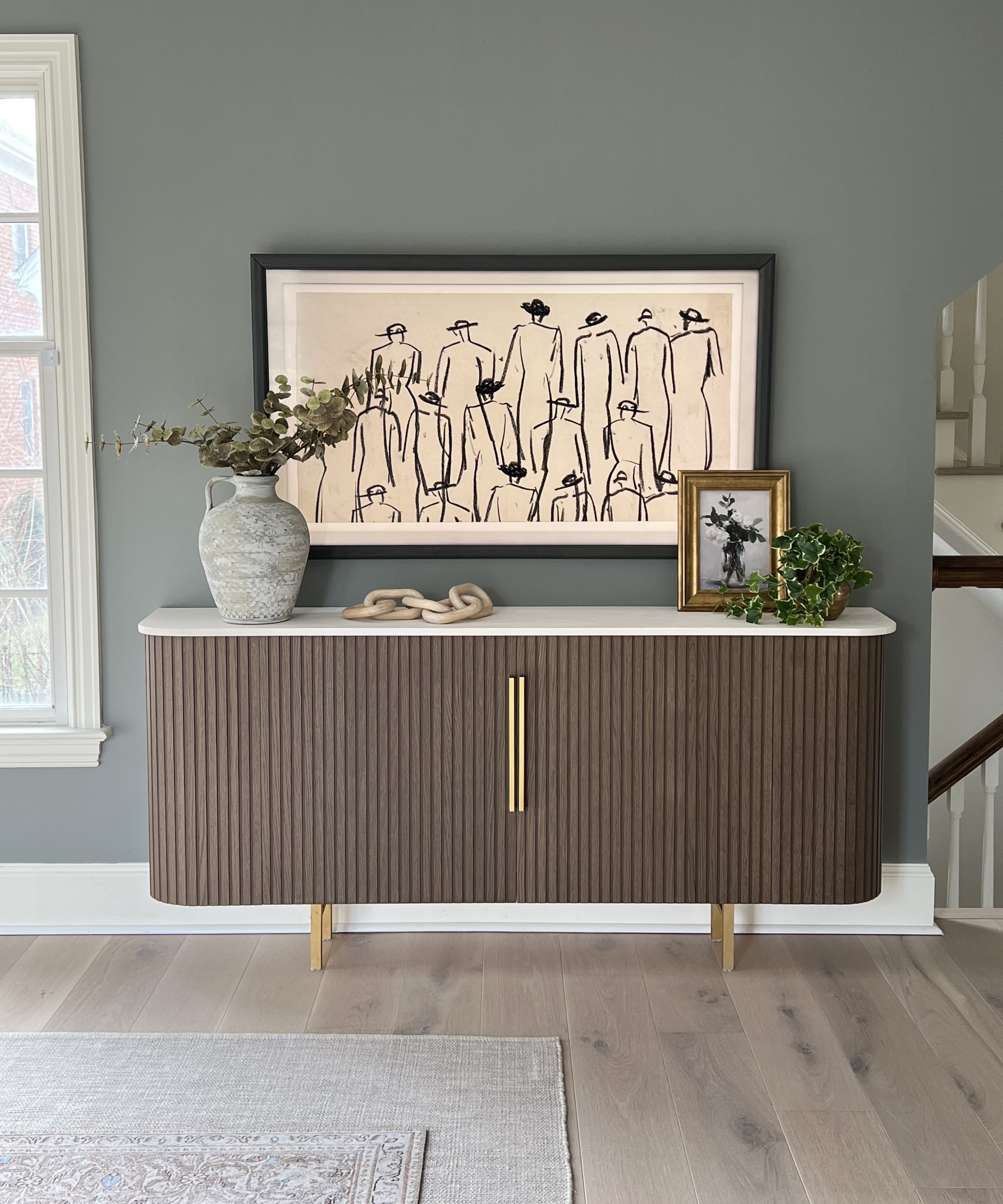 This IKEA BJÖRKÖVIKEN hack is a designer-inspired media unit | Livingetc