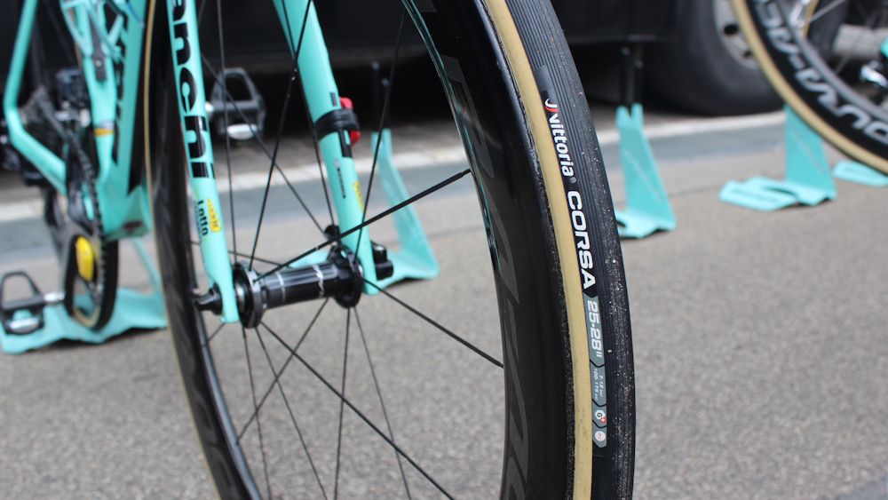 25mm Vittoria Corsa tubular tyres for the Lotto-JumboNL team