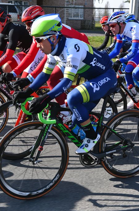 Caleb Ewan (Orica-GreenEdge) was 15th on his Kuurne-Brussel-Kuurne debut