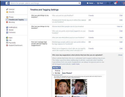 facebook profile photo privacy settings