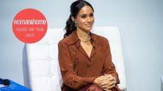 Quiz of the Day - Meghan Markle - Meghan, Duchess of Sussex, during a forum about digital responsibility at EAN University during a visit around Colombia on August 15, 2024 in Bogota, Colombia. (Photo by Diego Cuevas/Getty Images)