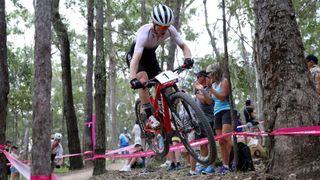  Anton Cooper of New Zealand competes during the Men's Cross-country 