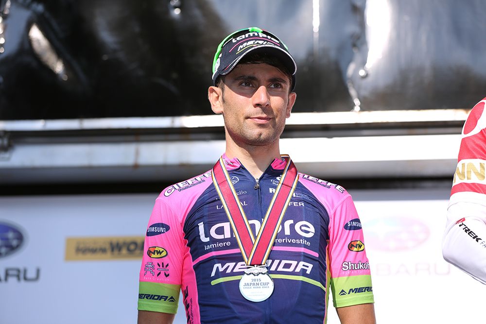 Diego Ulissi on the podium