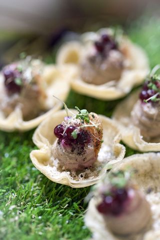 TopHat's Smoked chestnut canape, entered in 2017's Country Life and Plain English canape competition