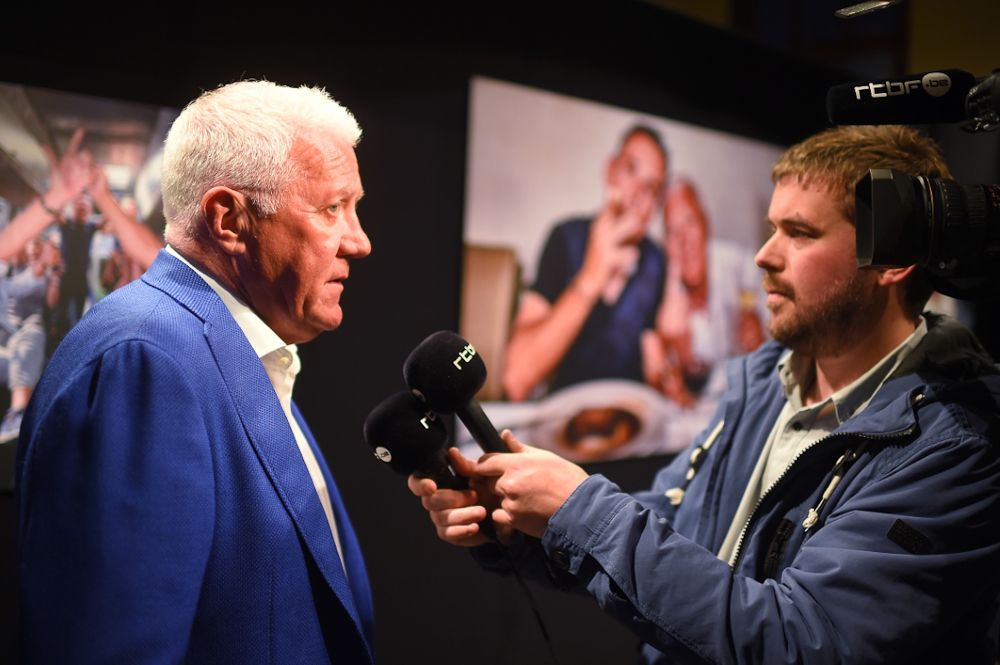 Patrick Lefevere, CEO of Deceuninck-QuickStep, is interviewed