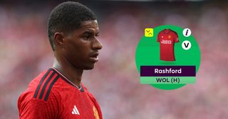 Fantasy Premier League: What's the best way to spend your FPL money? Marcus Rashford of Manchester United in action during the pre-season friendly between Arsenal and Manchester United at MetLife Stadium on July 22, 2023 in East Rutherford, New Jersey.