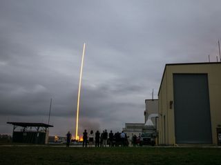 Orion Launch with Spectators