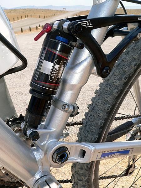 Manitou also receives greater OEM spec on Trek&rsquo;s &rsquo;07 lineup, including the S-Type shock seen on this aluminum Top Fuel.