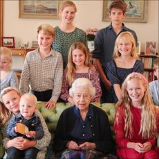 The Queen with grandchildren