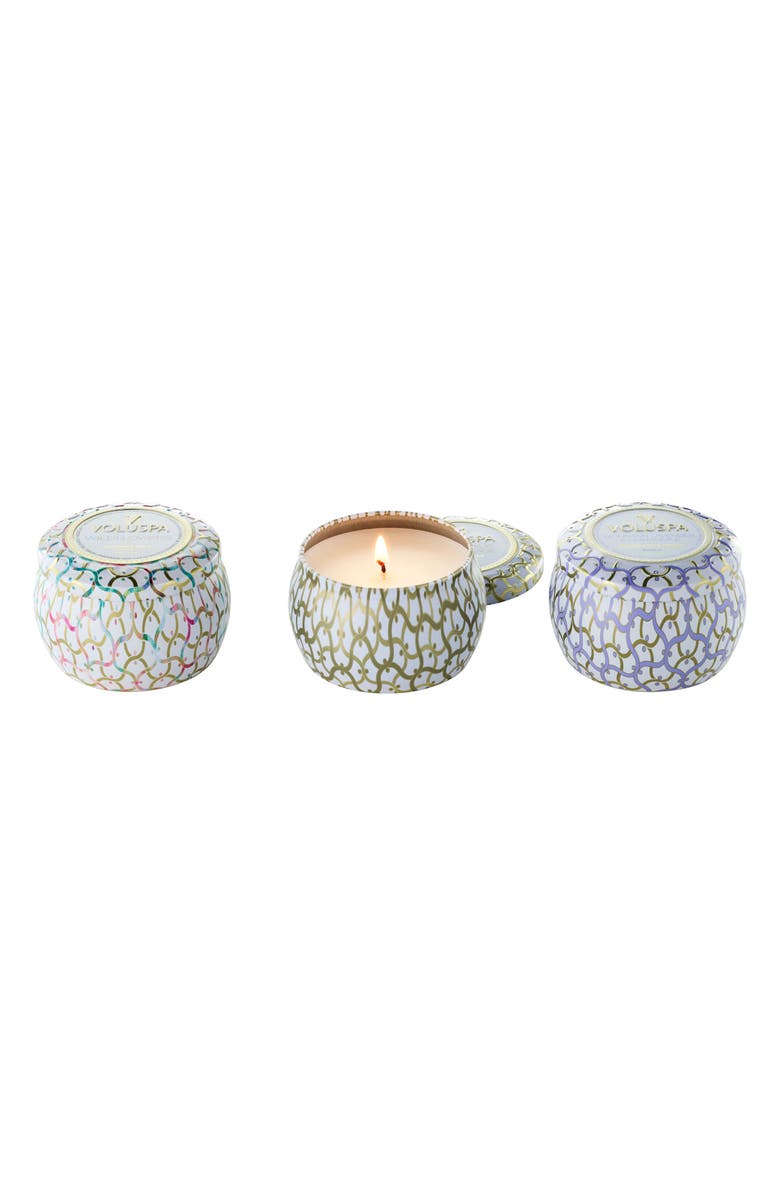 Japonica Set 3 Mini Tin Candles