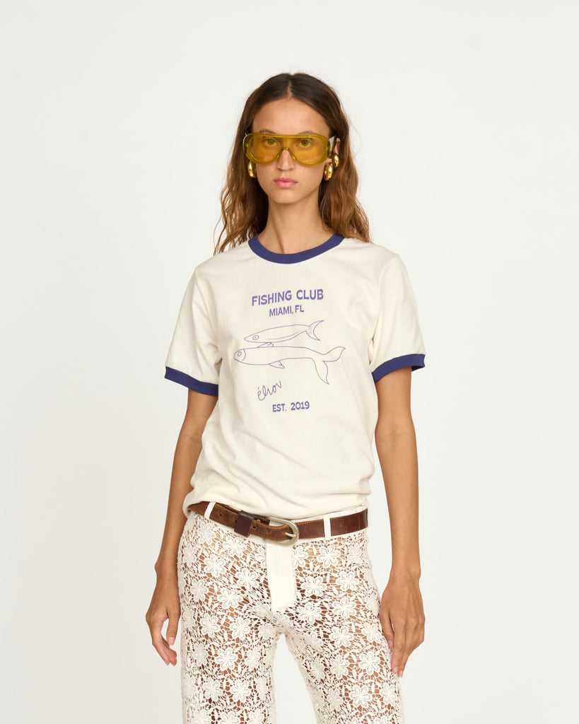 Fishing Club Ringer Tee