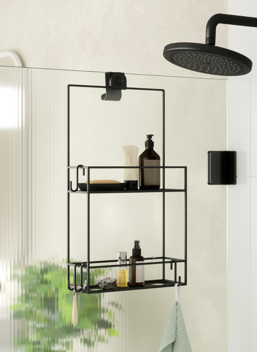 Umbra Black Cubiko Shower Caddy