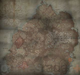 Diablo 4 Traveler's Superstition location shown on the map