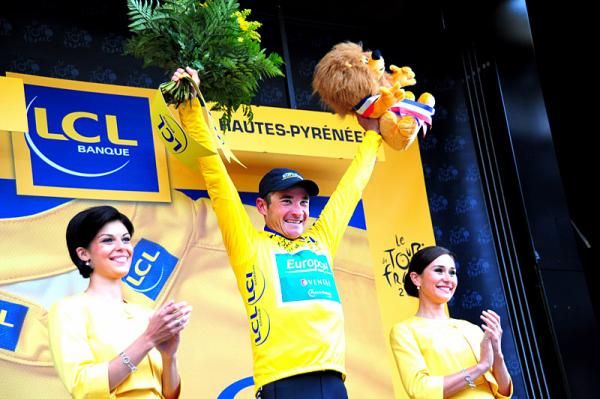 A Frenchman in yellow on Bastille Day - what could be better!