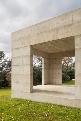 The covered porch