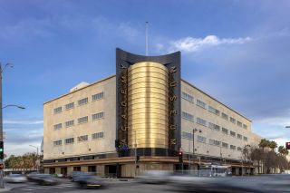 Exterior view of the Academy Museum of Motion Pictures