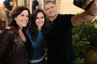 Neve Campbell, Courteney Cox, and Kevin Williamson