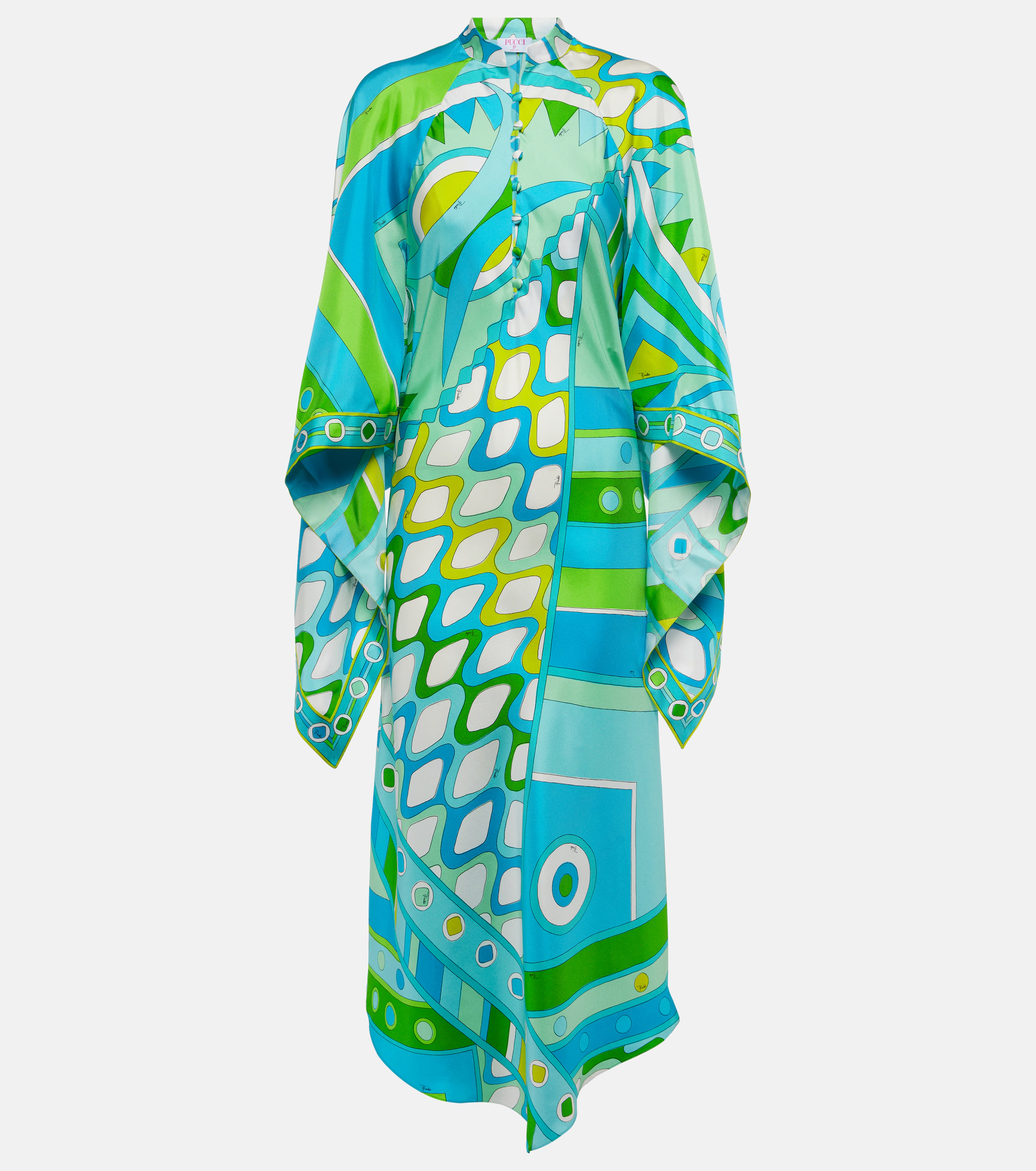 Pucci, Vivara Silk Twill Kaftan