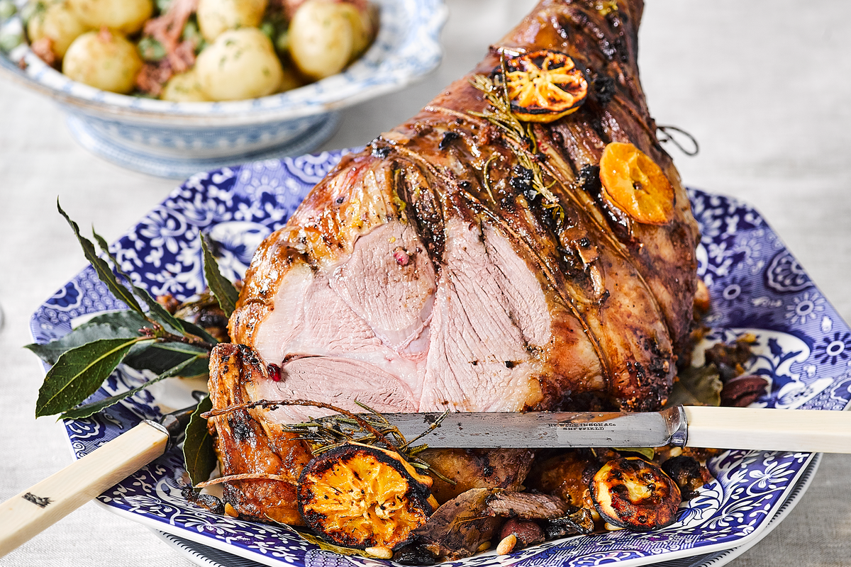 This recipe for stuffed lamb is bursting with all the sunshine flavours of the Med