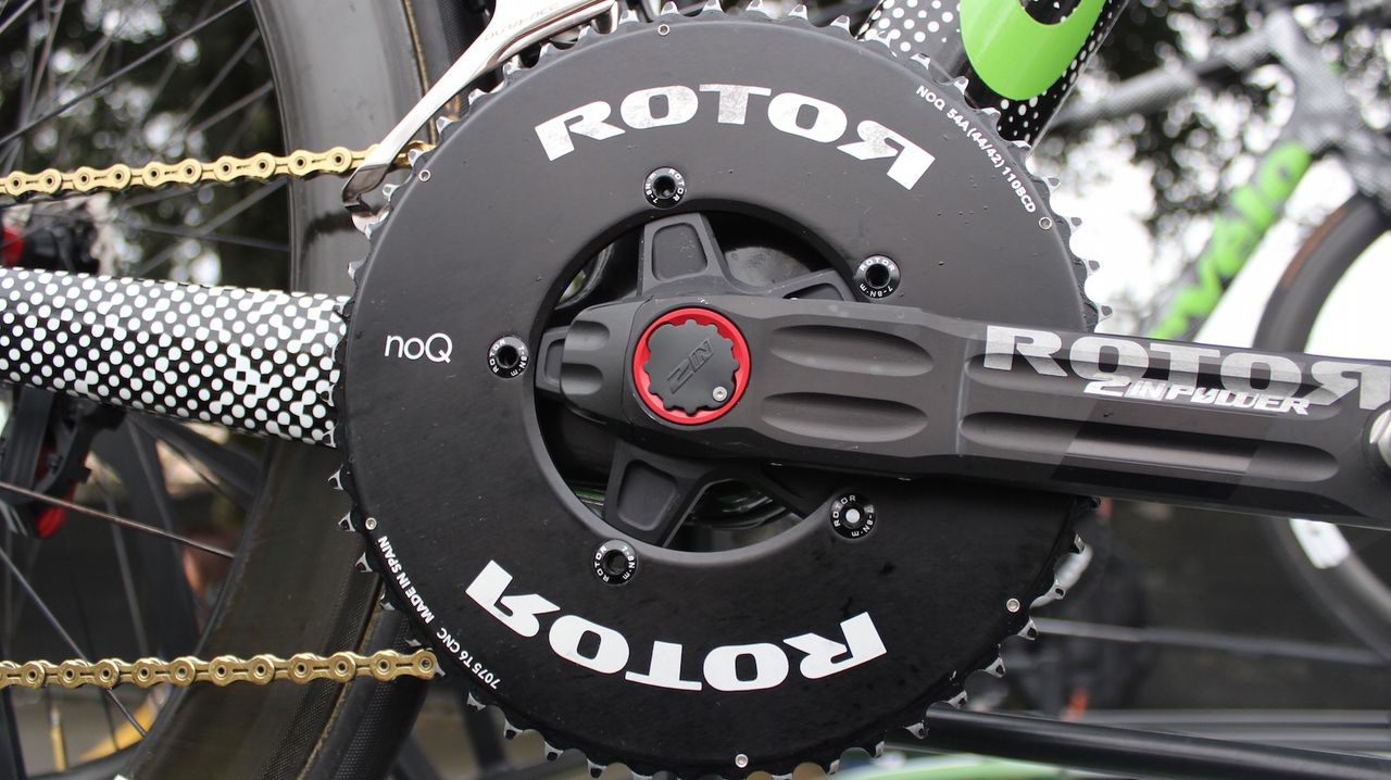 Boasson Hagen raced with a 54T outer chainring