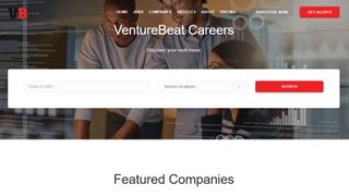 Website screenshot for VentureBeat