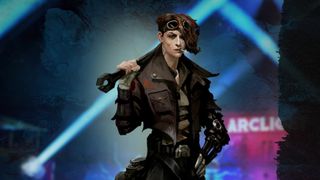 A cropped header showing Zai, an engineer, in a club in Duskpunk