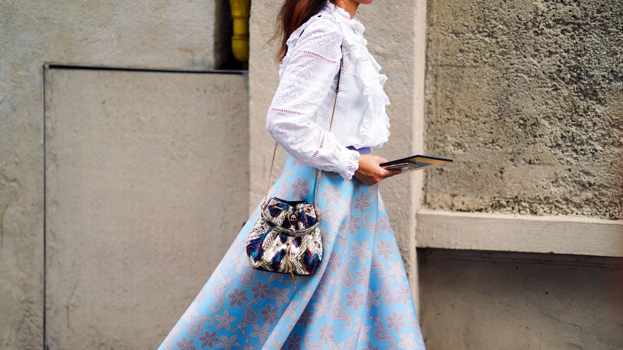 floral skirt