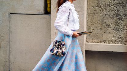 floral skirt